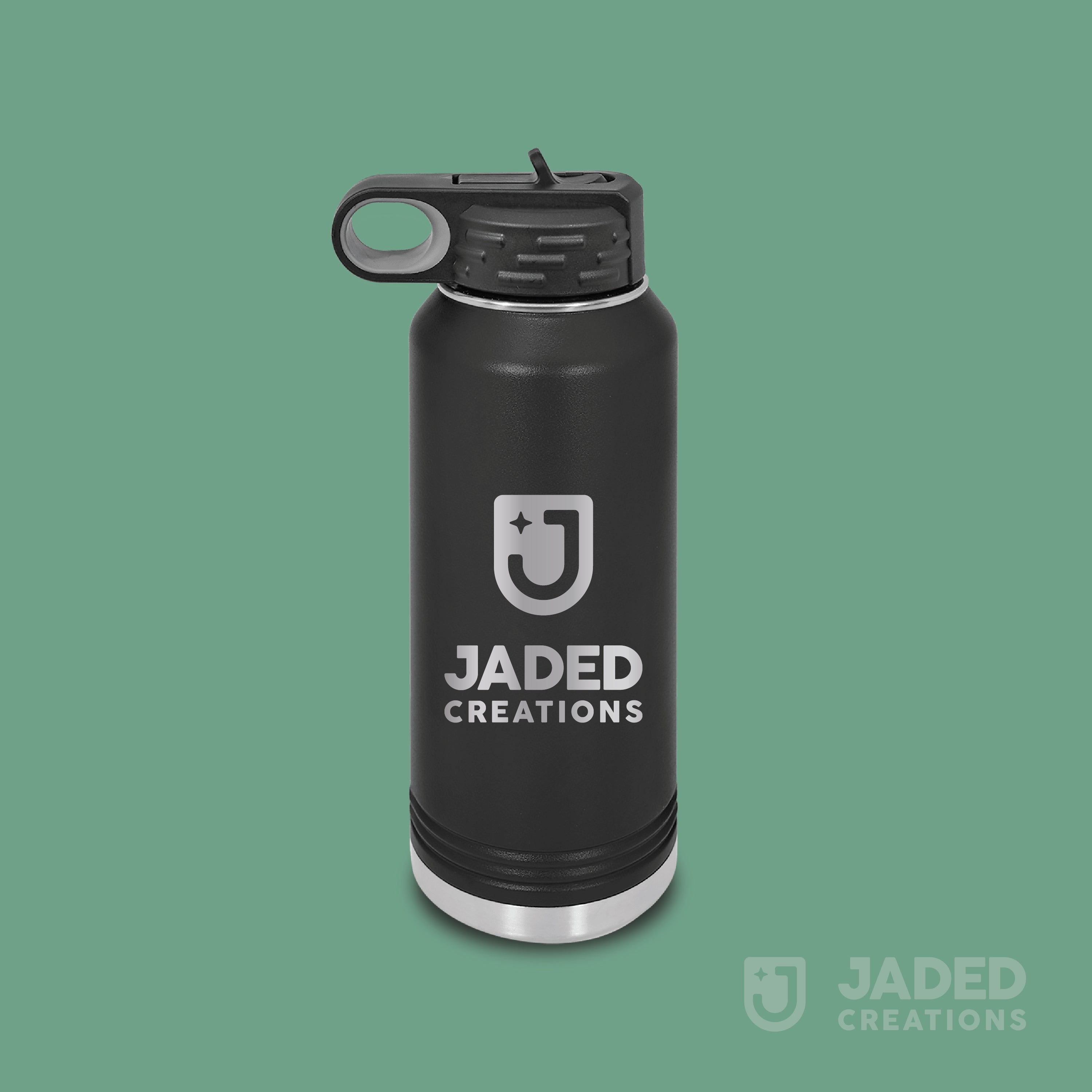 Custom Engraved 32oz Water Bottle – Jaded Creations
