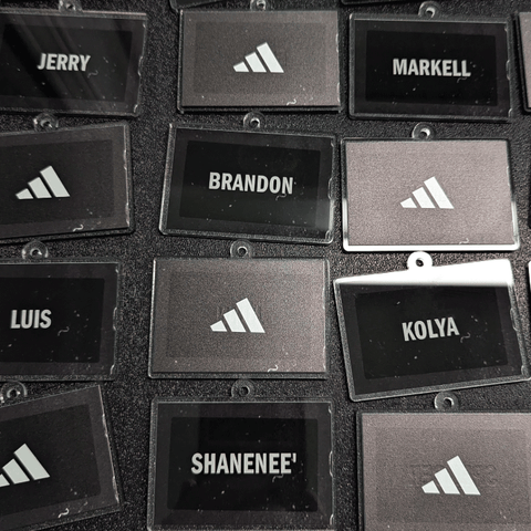 3" Double Sided Logo Keychains