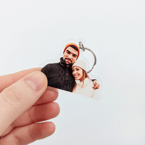 3 Inch Double Sided Face Keychain