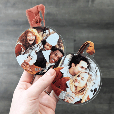 Double Sided Photo Ornament