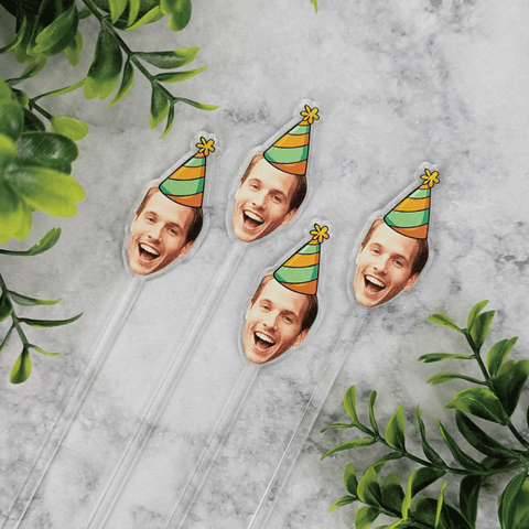 Birthday Hat Drink Stirrer