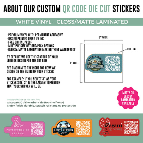 2" QR Code Stickers