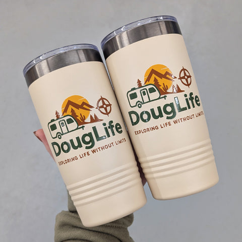 Printed 20oz Specialty Tumbler - Logo One Side, Text Other Side