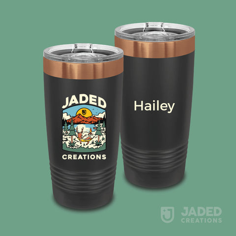 Printed 20oz Specialty Tumbler - Logo One Side, Text Other Side
