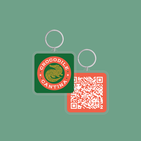 2" Double Sided Logo Keychains