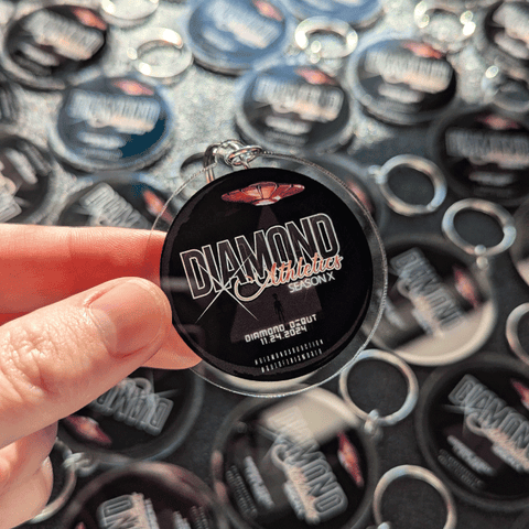 2" Double Sided Logo Keychains