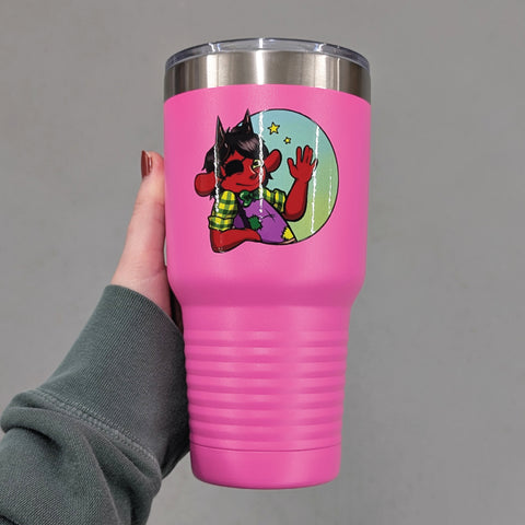 Printed 30oz Standard Tumbler - Logo One Side, Text Other Side