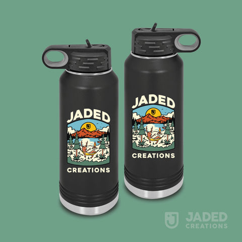 Printed Standard 40oz Water Bottle - Logo, Both Sides