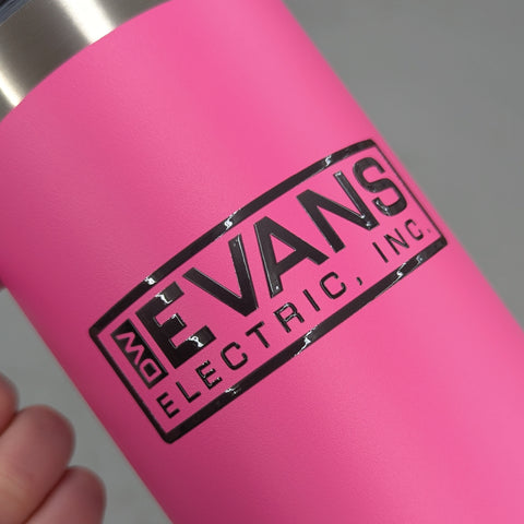 Printed Standard 40oz Tumbler with Handle - Logo, One Side