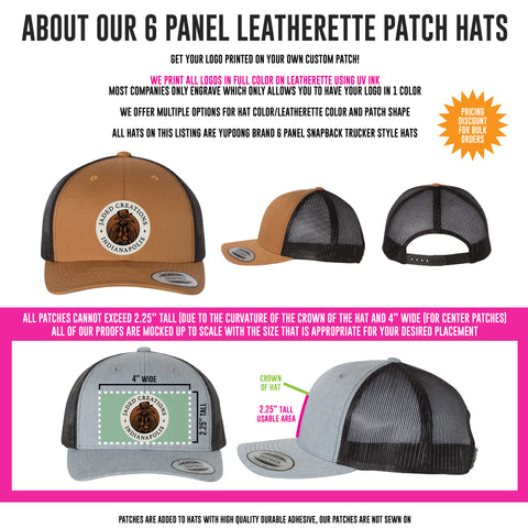Logo Snapback Hats - 6 Panel