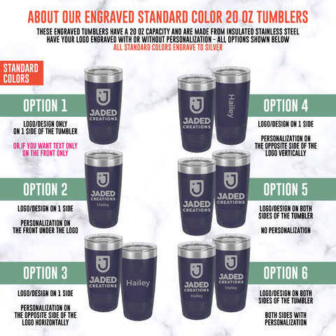 Custom Engraved 20oz Tumbler