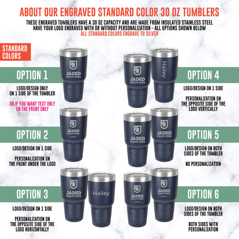 Custom Engraved 30oz Tumbler