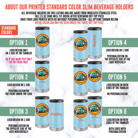 Custom Printed 11oz Slim Can Cooler