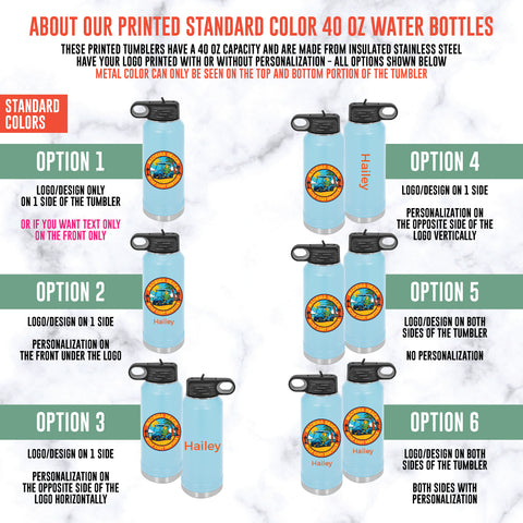 Custom Printed 40oz Water Bottle