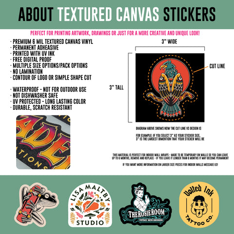 Custom Canvas Stickers