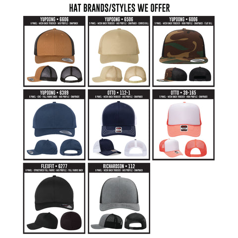Custom Logo Hat - Flexfit 6 Panel