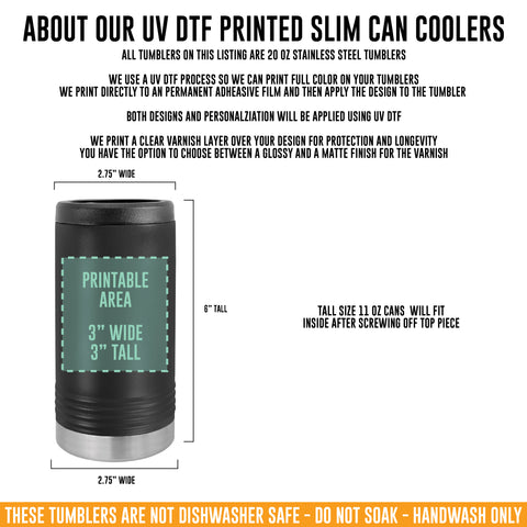 Custom Printed 11oz Slim Can Cooler
