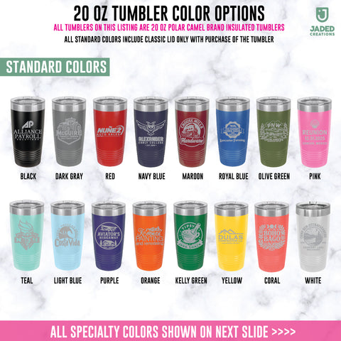 Custom Engraved 20oz Tumbler