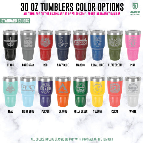 Custom Engraved 30oz Tumbler