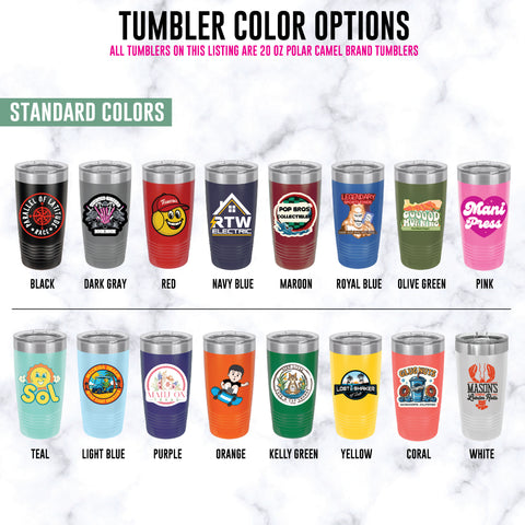 Custom Printed 20oz Tumbler – Jaded Creations