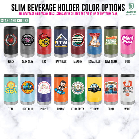 Custom Printed 11oz Slim Can Cooler
