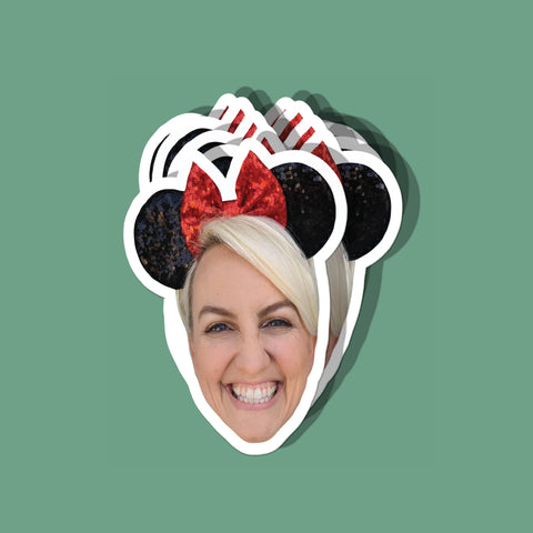 2" Die Cut Face Sticker