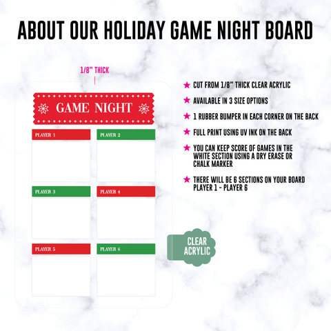 Holiday Game Board