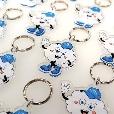 Custom Logo Keychains - Single Sided
