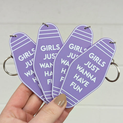 Custom Motel Text Keychains