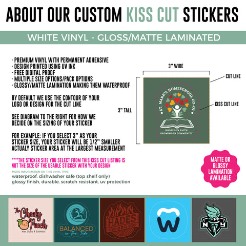 2" Kiss Cut Stickers