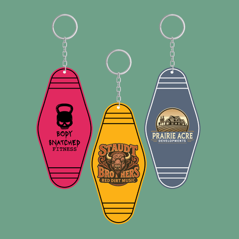 4" Logo Motel Keychains