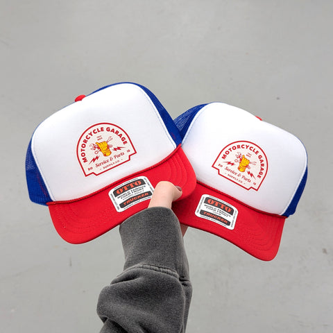 Custom Logo Hat - Otto 5 Panel Foam Mesh Trucker