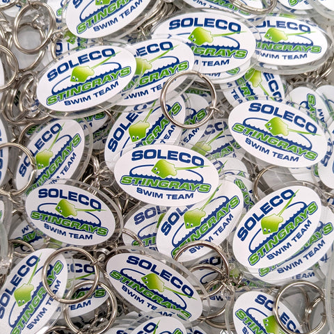 Custom Logo Keychains - Single Sided