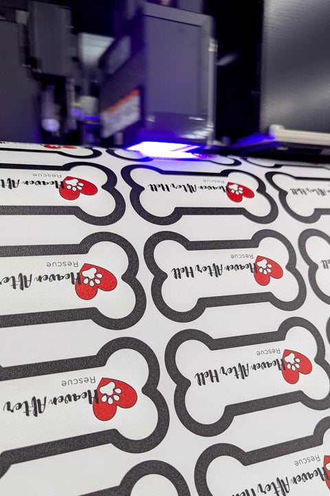 Custom Sand Textured Stickers