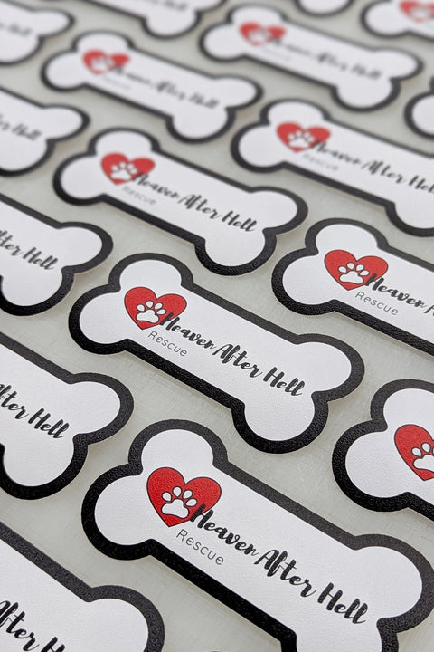 Custom Sand Textured Stickers