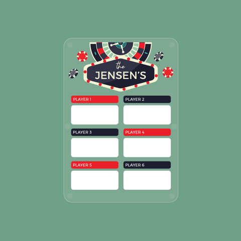 Poker Night Game Board