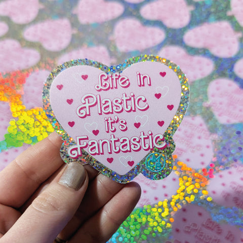 6" Sparkle Holographic Stickers