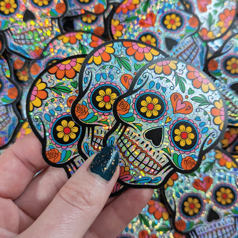 6" Sparkle Holographic Stickers