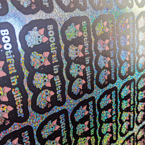 Custom Sparkle Holographic Stickers