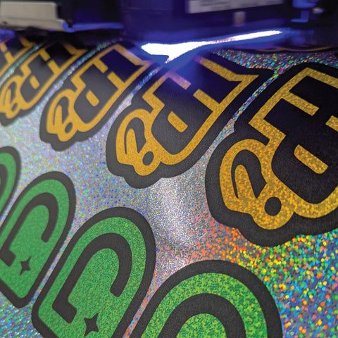 Custom Sparkle Holographic Stickers