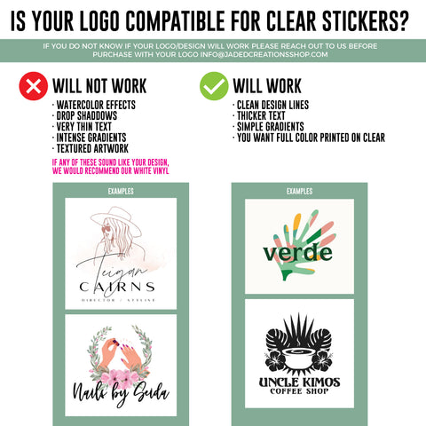 Custom Clear Stickers