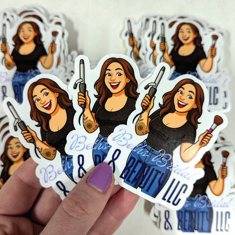 Custom Split Back Stickers