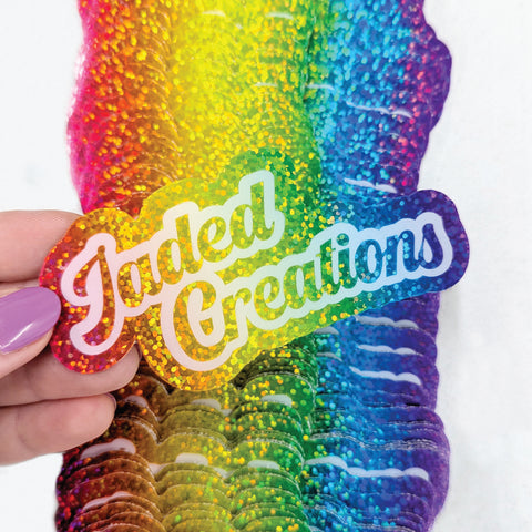 Custom Sparkle Holographic Stickers