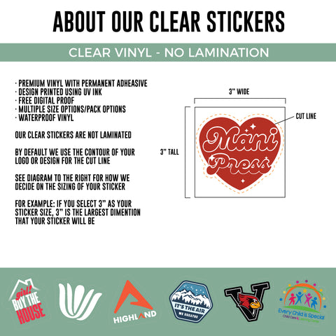 Custom Clear Stickers
