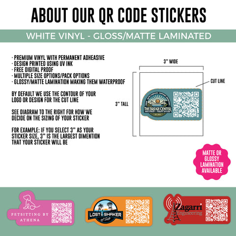 Custom QR Code Stickers